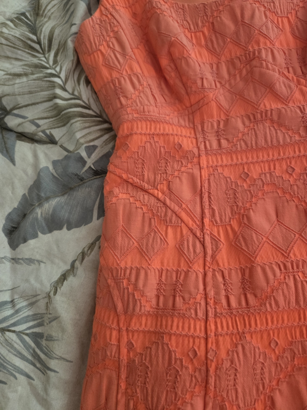 Nanette Lepore Neon Orange Structured Dress 0 - Picture 9 of 13